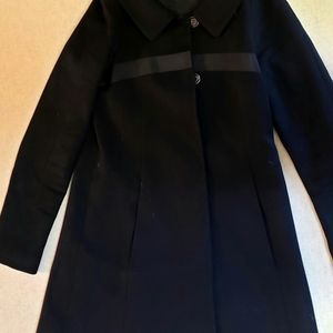 Theory Black trench peacoat
